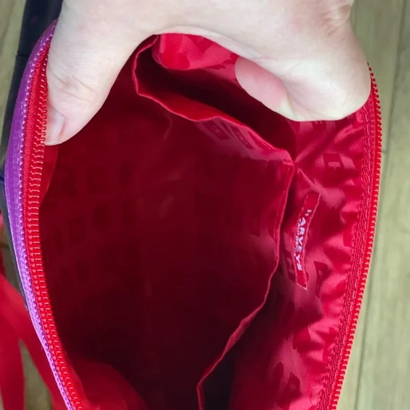 🍄SOLD FB🍄Harveys Seatbelt Bow Clutch Merry Bright - Picture 4 of 7